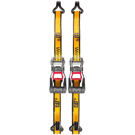 Caterpillar 2Pc 1"X10Ft Ratchet Tie Down (1000/3000) 980090N